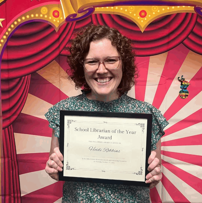 Heidi Robbins Honored as State School Librarian of the Year